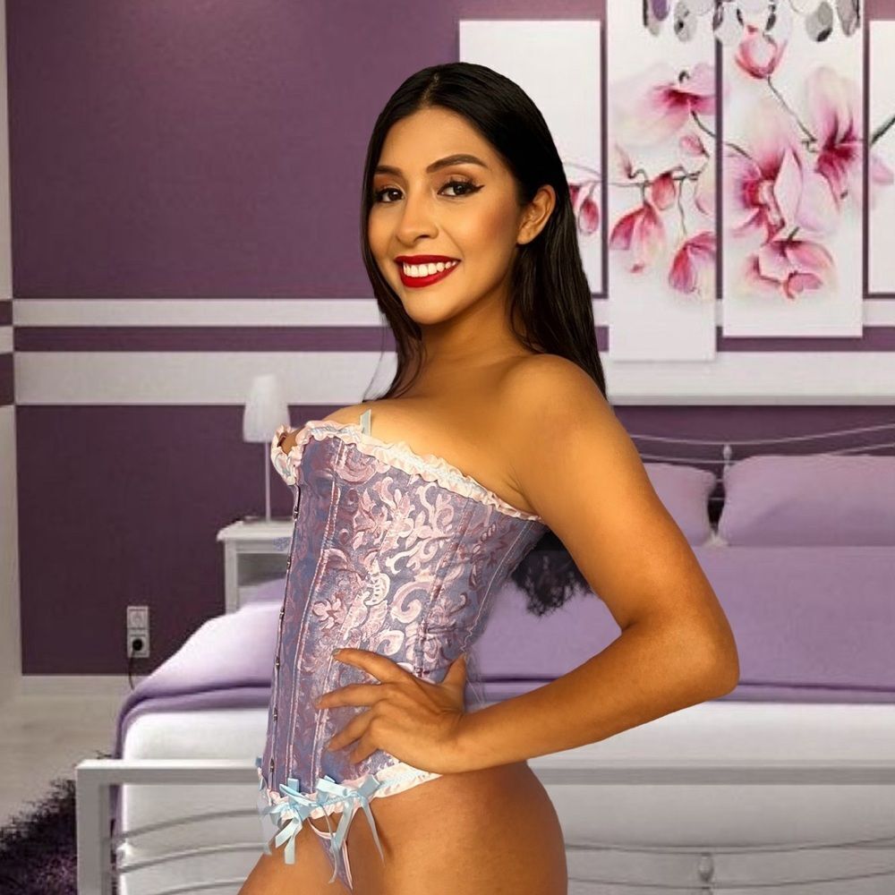 Beautiful Plus Size Lavender Corset - Picture 2 of 12